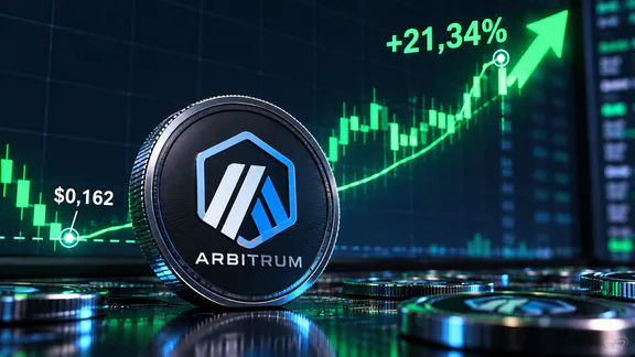 Arbitrum在跌至$0.162后增长21.34%