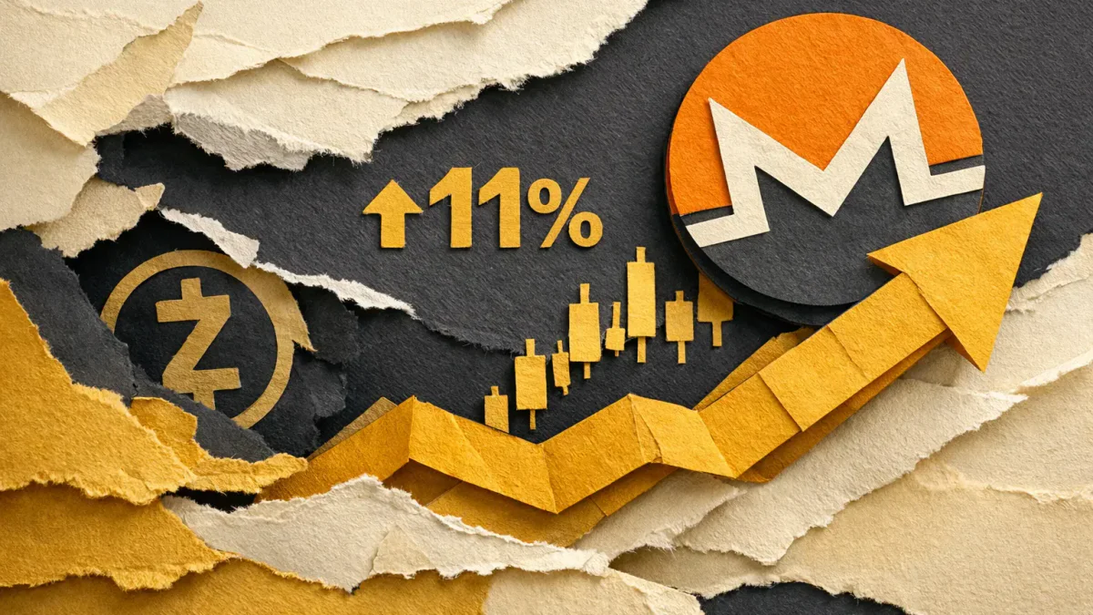 Monero-Kryptowährung steigt um 11% in der Woche