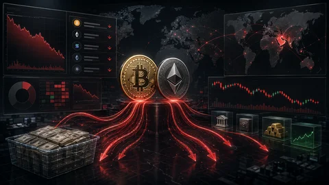 Криптофонды потеряли $1,07 млрд: инвесторы резко снизили риск на фоне геополитики