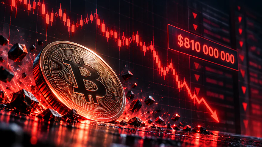 عودة تقلبات البيتكوين: تصفية بقيمة 810 مليون دولار في يوم واحد