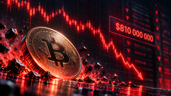 عودة تقلبات البيتكوين: تصفية بقيمة 810 مليون دولار في يوم واحد