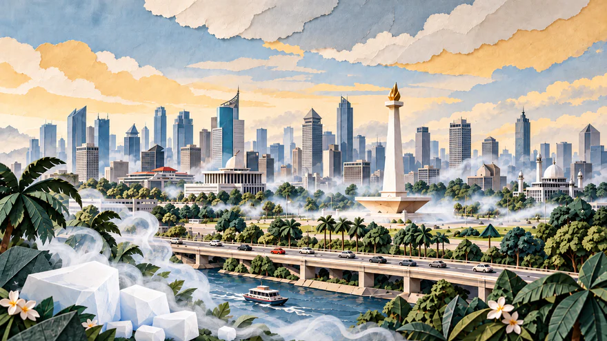 Indonesien setzt Trockeneis ein, um giftigen Smog zu bekämpfen