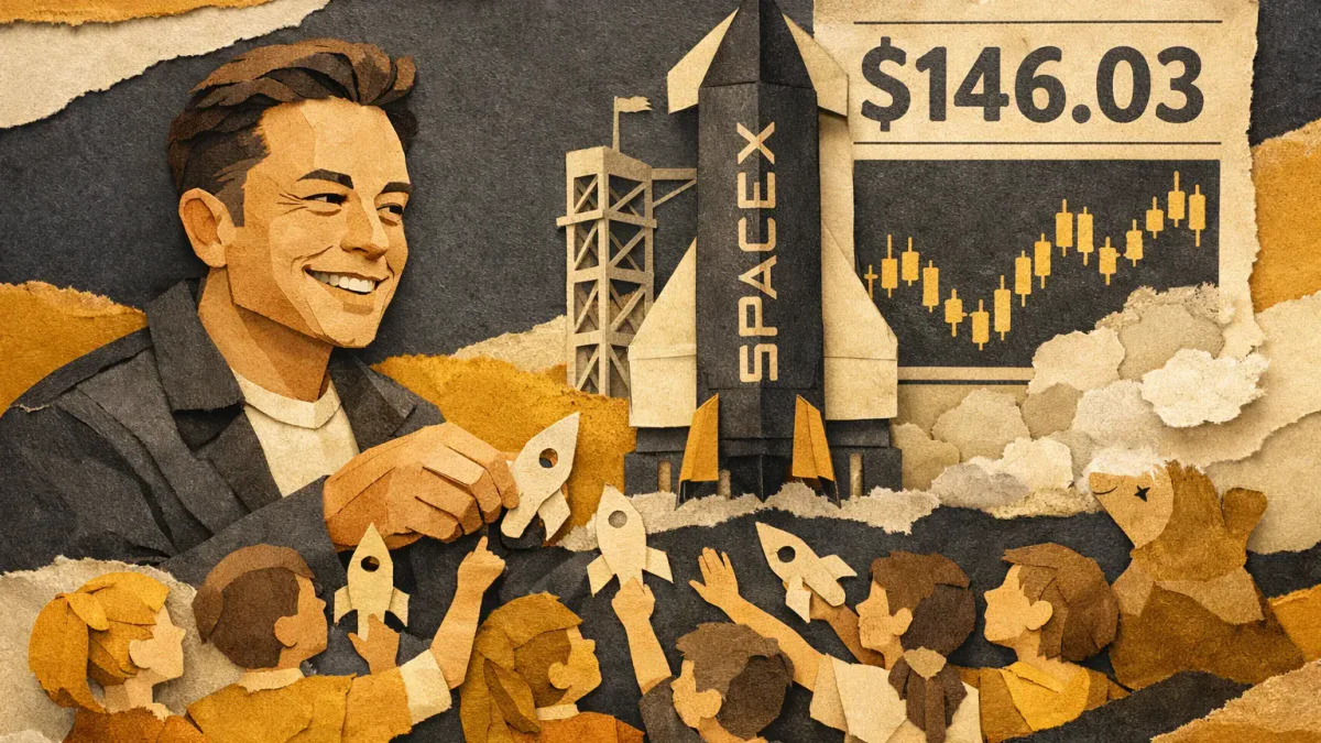 إيلون ماسك يخطط لتوزيع أسهم SpaceX بين الأطفال