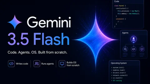 Google представила Gemini 3.5 Flash: ИИ, который пишет код, управляет агентами и создаёт ОС с нуля