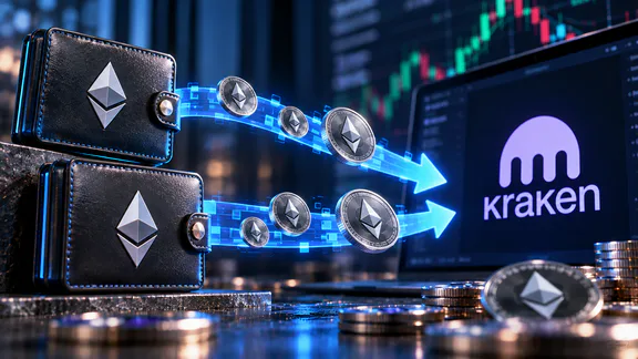 与以太坊基金会相关的两个钱包向Kraken转移了4,393 ETH