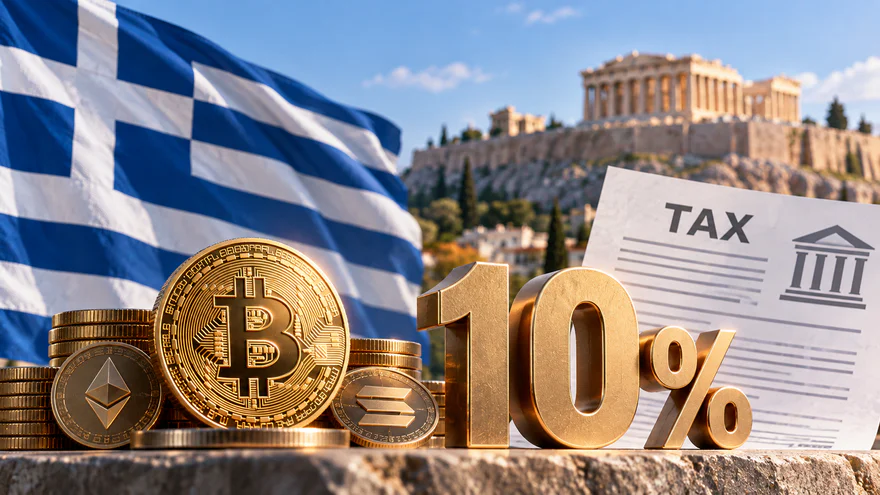 Грекия криптовалюта пайдасына 10% салық енгізеді
