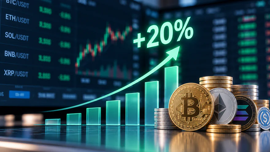 2026년 9월, 암호화폐 거래소의 현물 거래량 20% 증가