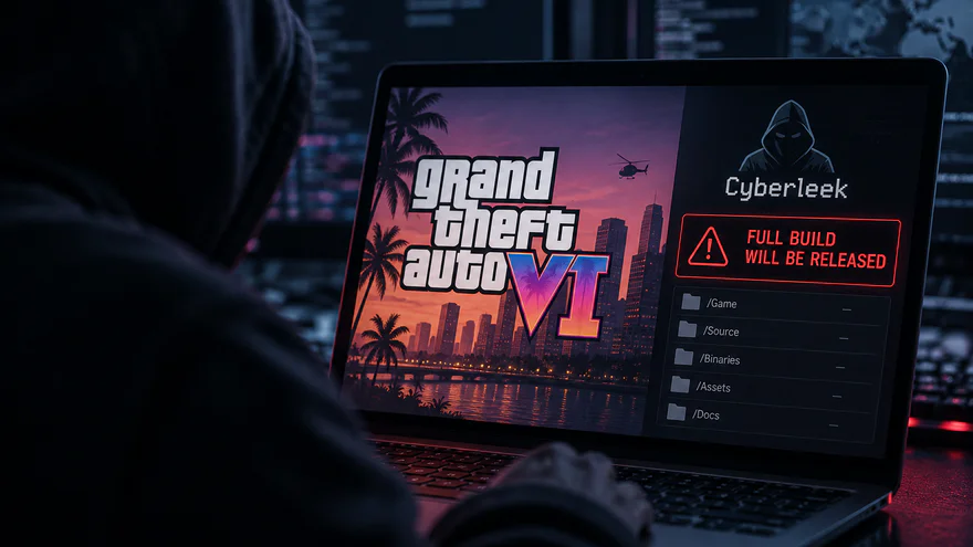Cyberleek Hacker-Gruppe droht mit Veröffentlichung des vollständigen GTA 6 Builds