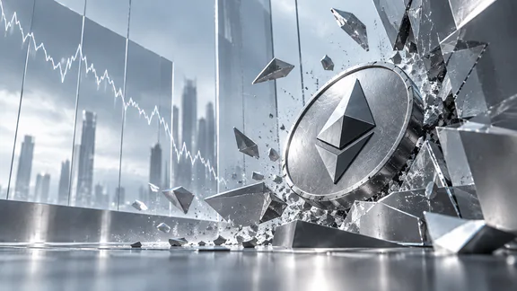إيثيريوم يتراجع بنسبة 7% – تصفية 106 مليون دولار من المراكز الطويلة في ساعة واحدة