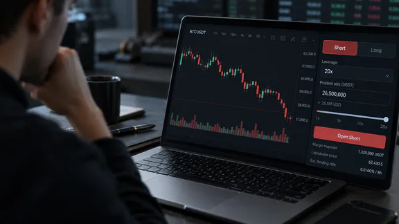 تاجر 0xdd6a يفتح مراكز قصيرة بقيمة 26.5 مليون دولار مع رافعة مالية 20x