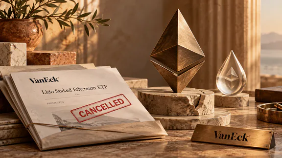 فانيك تلغي خططها لصندوق ETF الخاص بإيثريوم المراهن عليه من ليدو