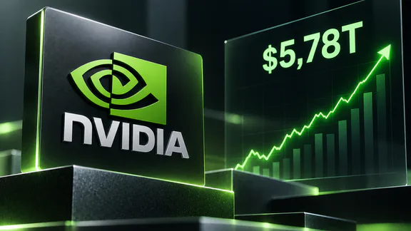 Nvidia рекордтық нарықтық капитализацияға $5,78 трлн жетті