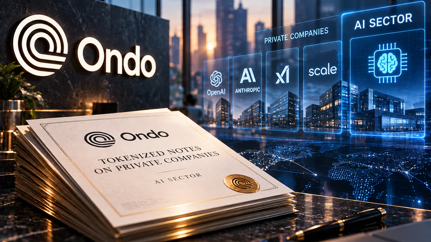 Ondo 推出私人公司票据，首个涉及 AI 领域