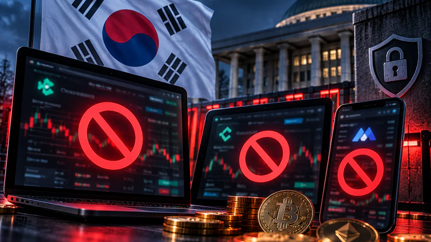 Südkorea blockiert 27 Krypto-Börsen-Websites, darunter KuCoin und MEXC