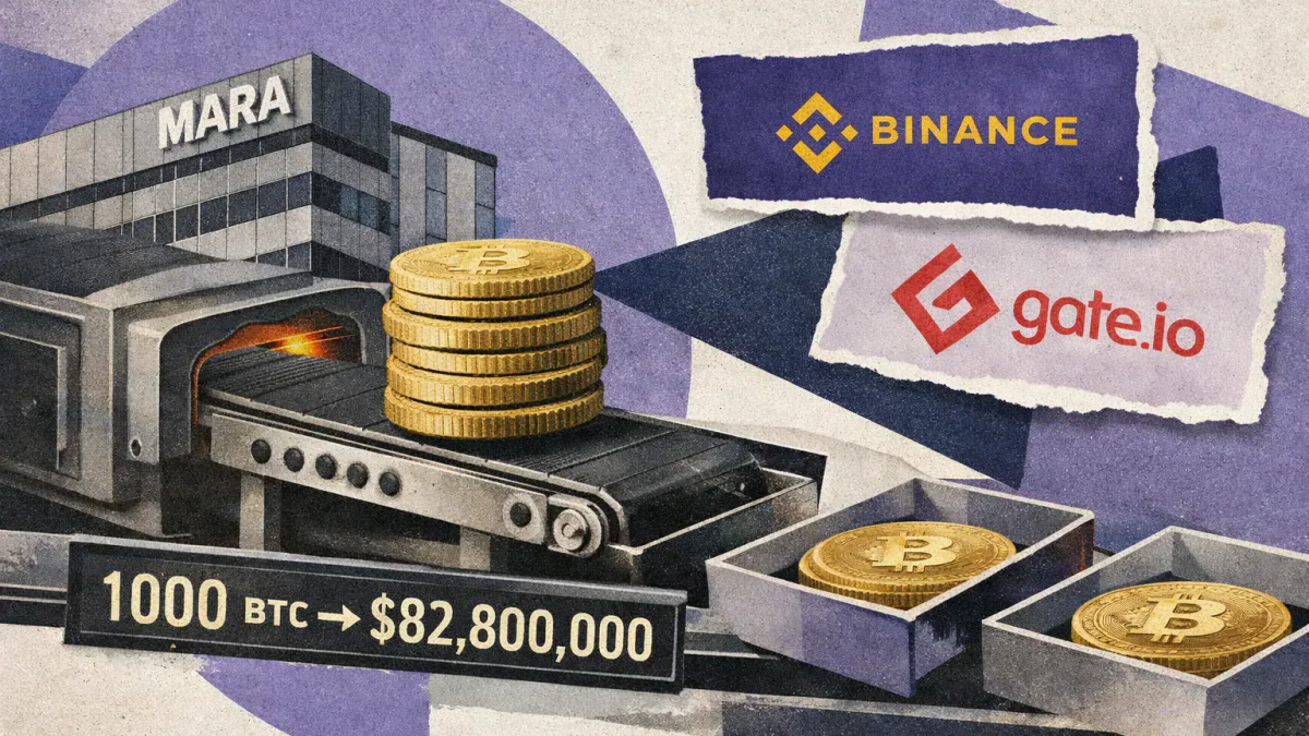 MARA Holdings Transfers 1,000 BTC to Crypto Exchanges Binance and Gate
