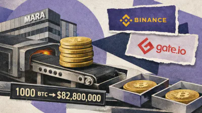 MARA Holdings Transfers 1,000 BTC to Crypto Exchanges Binance and Gate