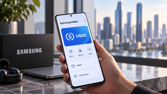 Samsung Wallet 82 миллион Galaxy пайдаланушылары үшін USDC аударымдарын іске қосады