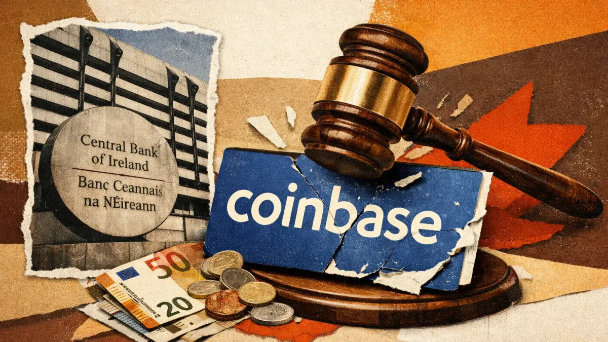 Центробанк Ирландии оштрафовал Coinbase на €3,25 миллиона