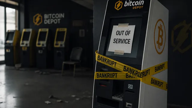 Bitcoin Depot bankrupt: Shares crash 75%, all 9,000 ATMs pulled offline
