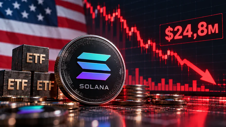미국의 Solana ETF, 주간 2480만 달러 손실 기록