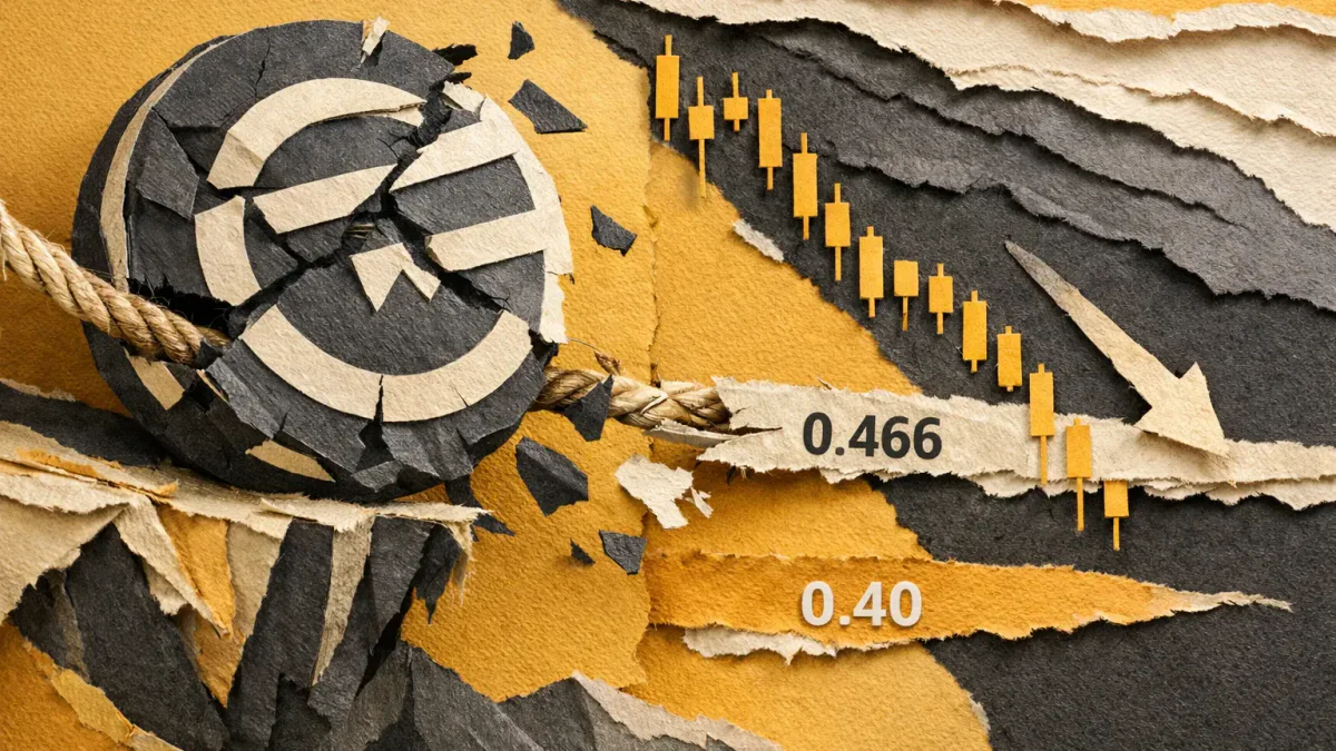Worldcoin Unter Druck: Wichtige Unterstützung bei $0,466, Nächstes Ziel $0,40