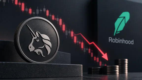 Rückgang der UNI-Token-Brennwerte auf der Robinhood-Chain