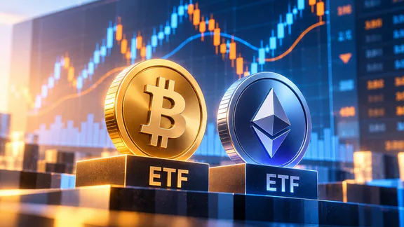 加密投资者关注比特币和以太坊 ETF 的波动