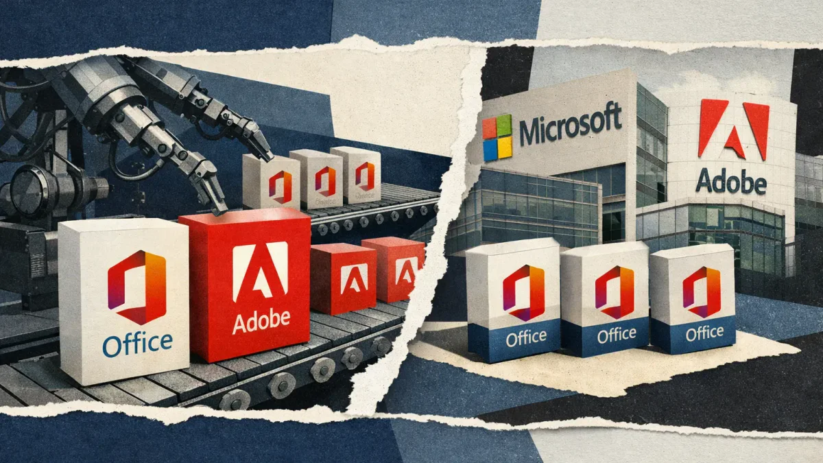 KI-kloniertes Büro und Adobe: Microsoft und Adobe in Gefahr