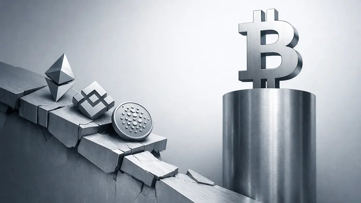 Altcoins verlieren an Boden angesichts des Wachstums der Bitcoin-Dominanz