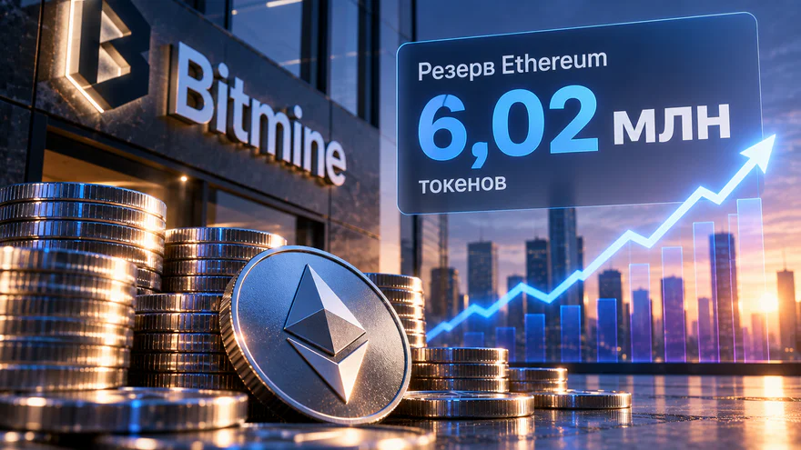 Bitmine aumenta sus reservas de Ethereum a 6,02 millones de tokens