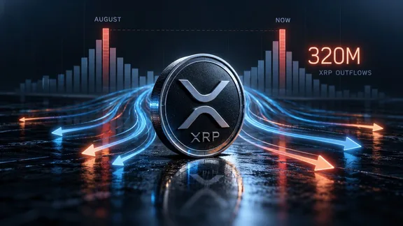 Выводы XRP достигли 320 миллионов токенов, повторяя ситуацию августа