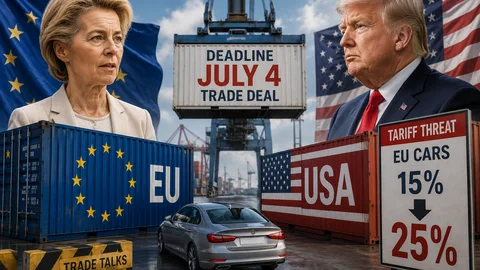 Трамп снова давит тарифами: ЕС спешит закрыть торговую сделку с США