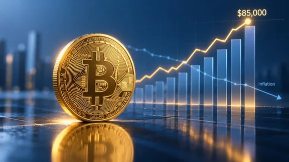 Цена биткоина кратковременно поднималась выше $85 000 на фоне мягкой инфляции